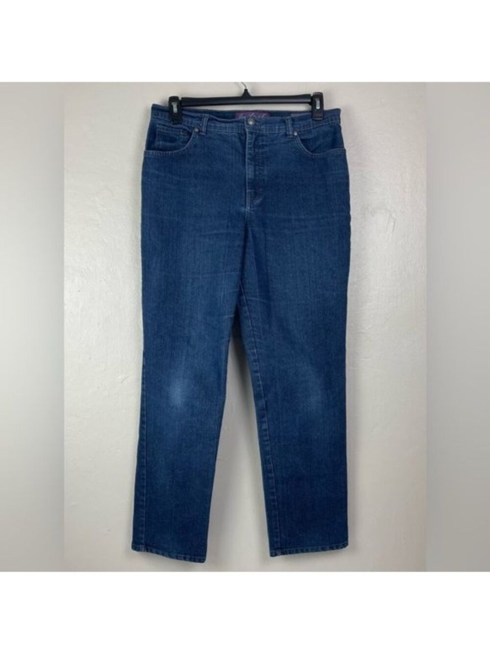 Gloria Vanderbilt Amanda Straight Leg Jeans Women's 32x29 size 14 stretch